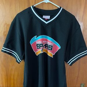 Spurs Mitchell & Ness Baseball Jersey